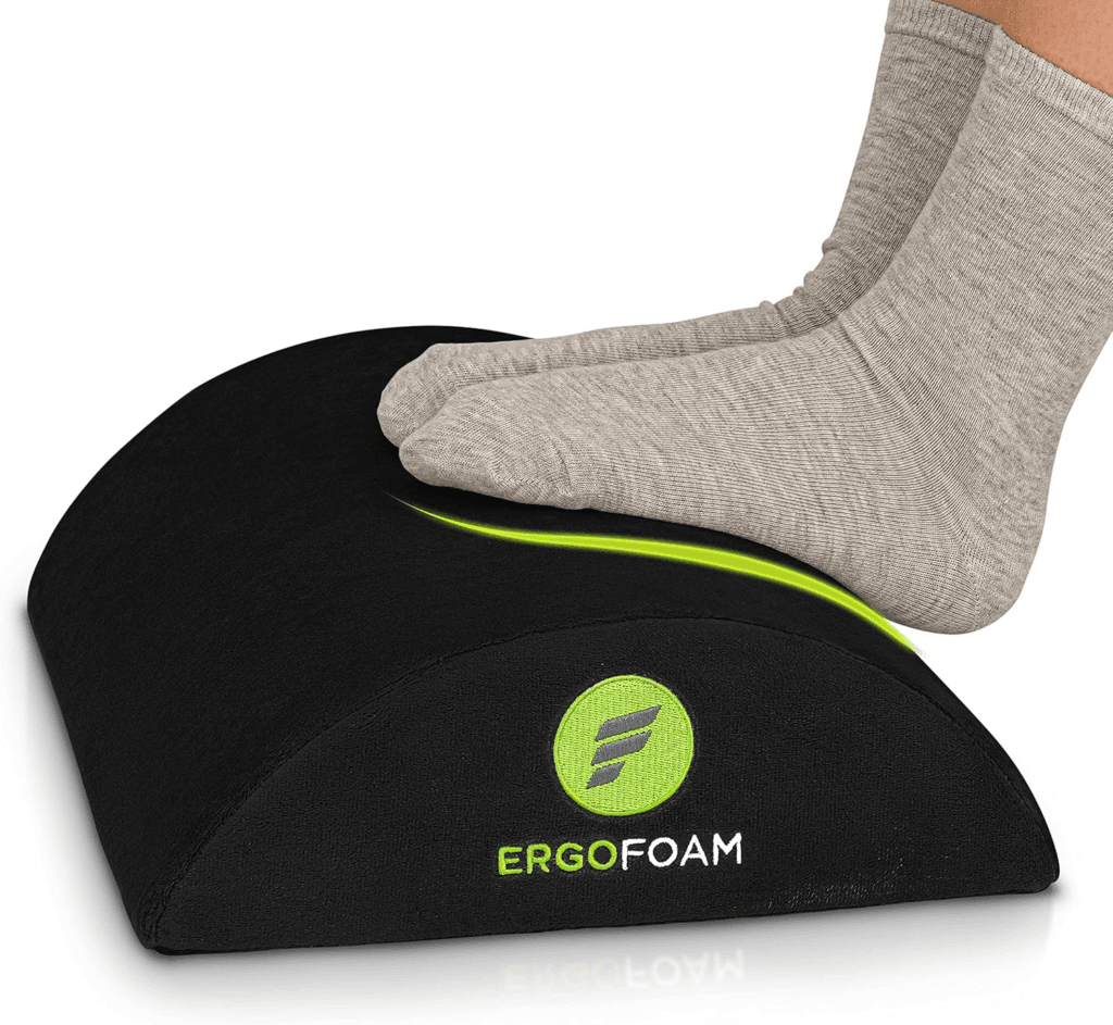 Ergonomic Footrest, study desk essentials for studying from home